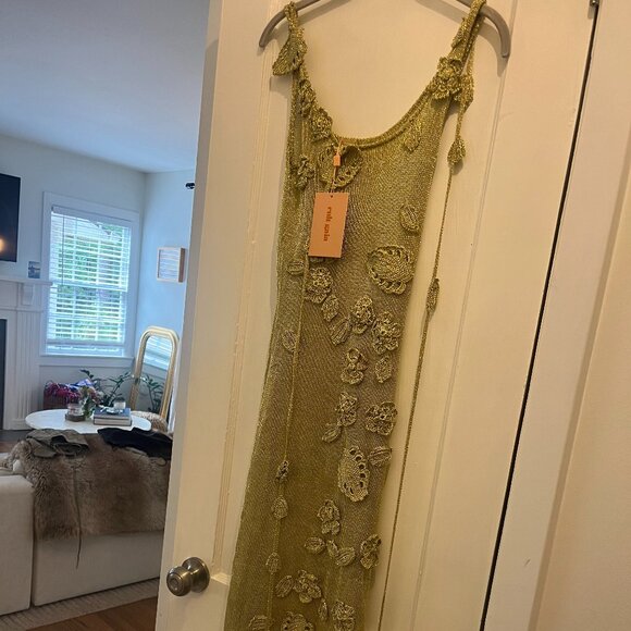 Cult Gaia Gold Pemma Crochet Dress - Picture 1 of 2